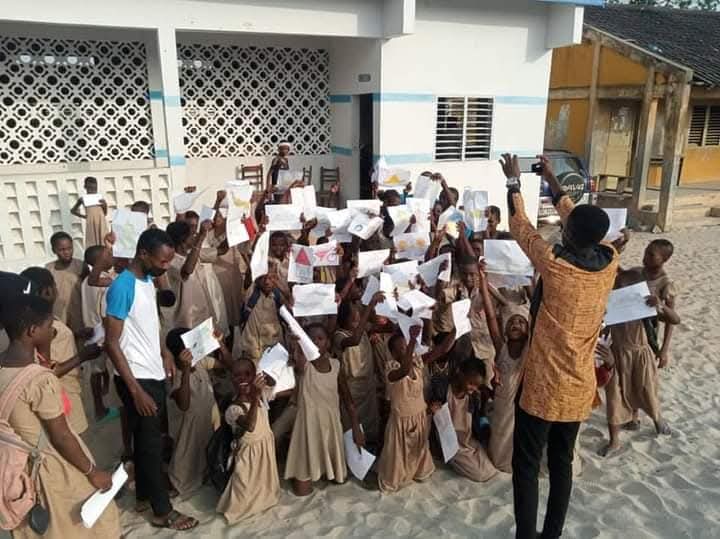 Renforcement de capacité des écoliers en dessin — Ménontin Nord, Cotonou — photo 4